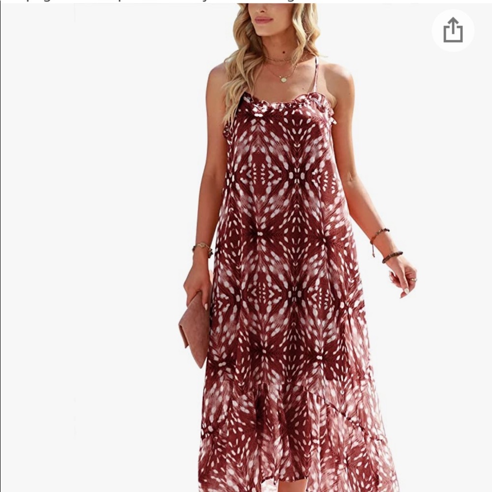 Summer Hi Low Ruffle Maxi